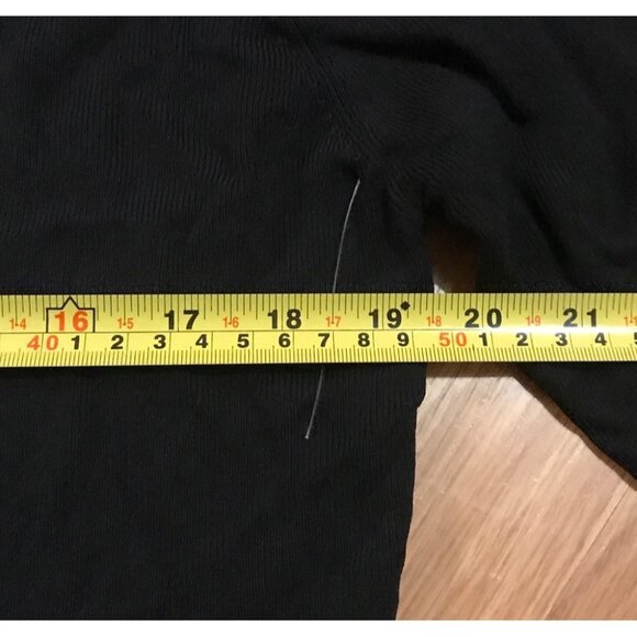 Vintage L/XL Style De Paris Beaded Dark Brown Tunic Top 3/4 Sleeve - Picture 7 of 8